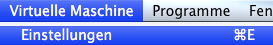 Virtuelle Maschine->Einstellungen